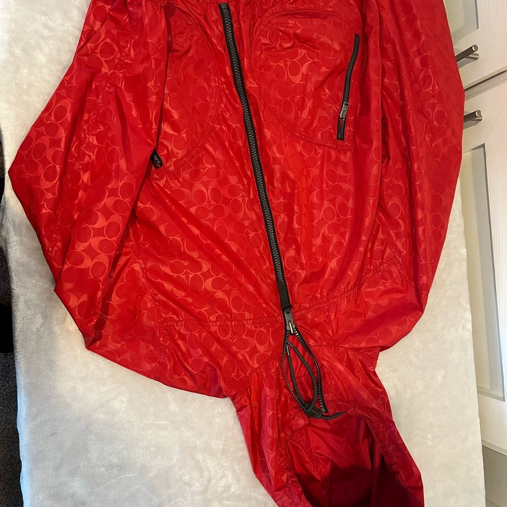 Reversible red coach jacket